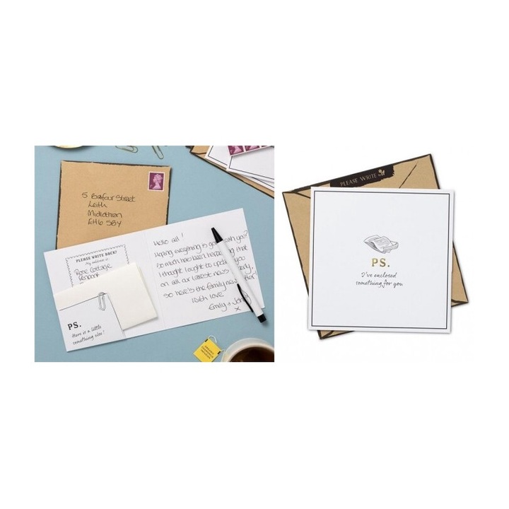 Felicitare cu coperta Please Write, IF, 150x144mm, IF