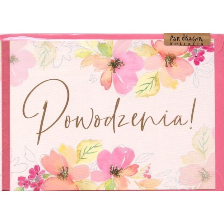 Karnet B6 Powodzenia, Pan Dragon, 202x147mm, coperta folie