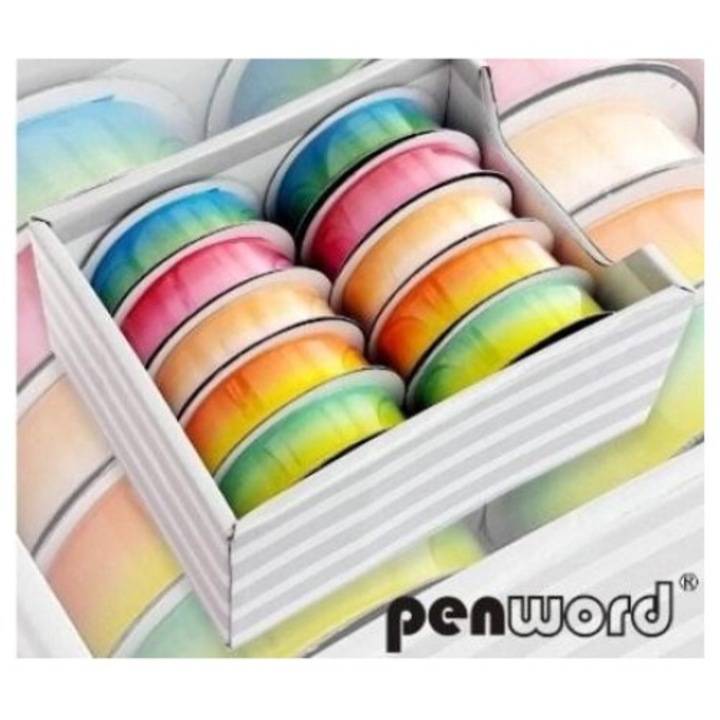 Banda decorativa multicolor 25mmx2m (set 10 buc) Penword