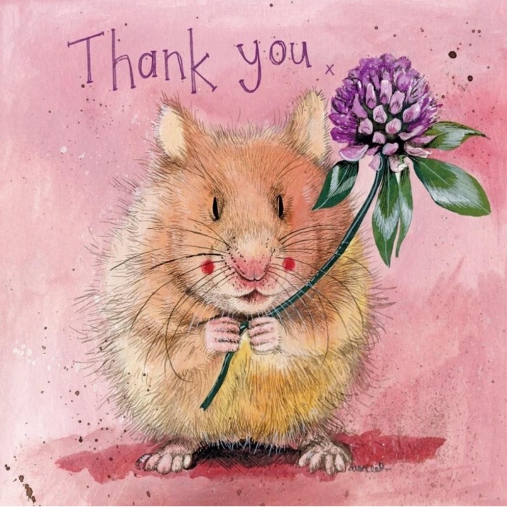 Felicitare, Alex Clark, Thank You, Model hamster