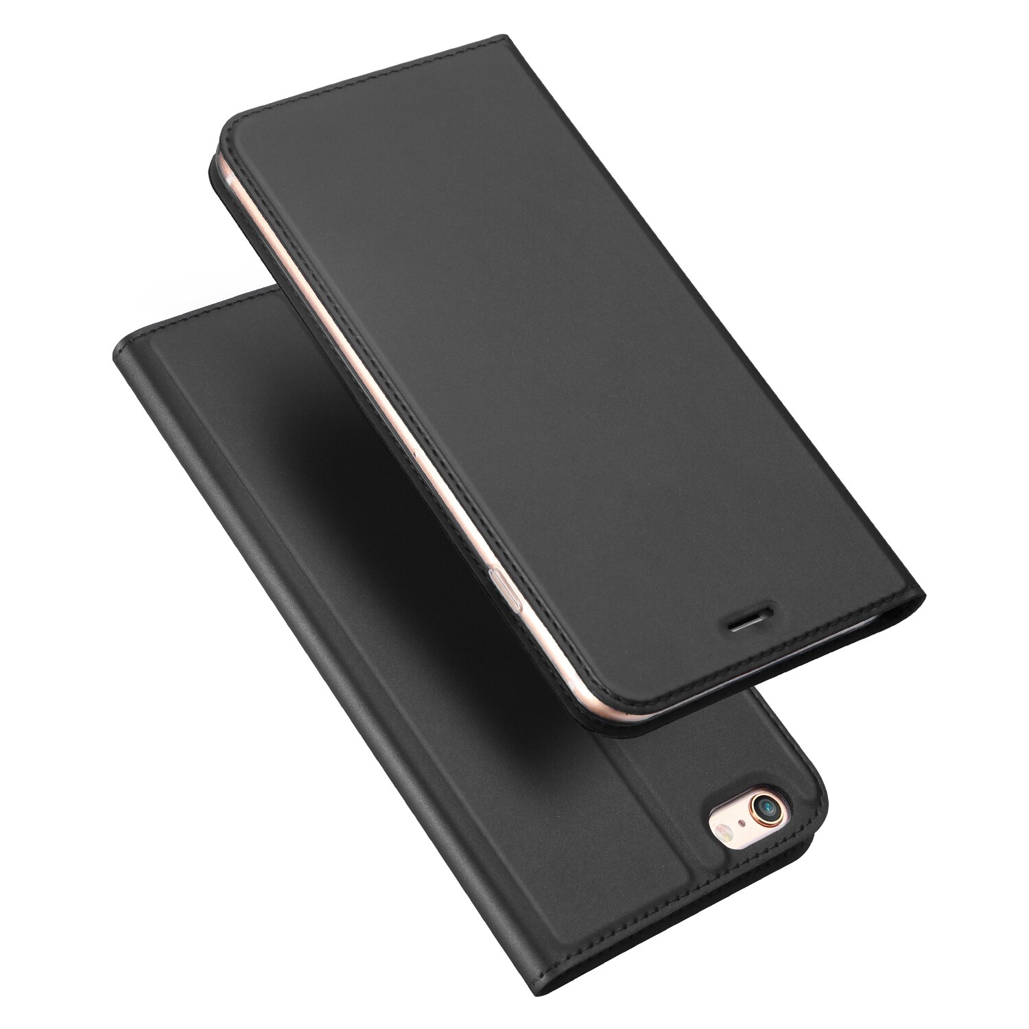 Husa carte flip wallet Dux Ducis pentru iphone 6/6S, gri
