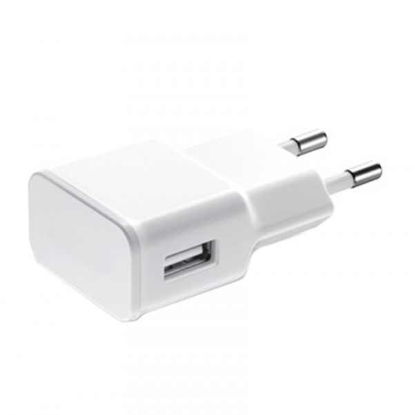 Incarcator de retea pentru telefon (smartphone), TRAVEL, slim design, 1A, Alb