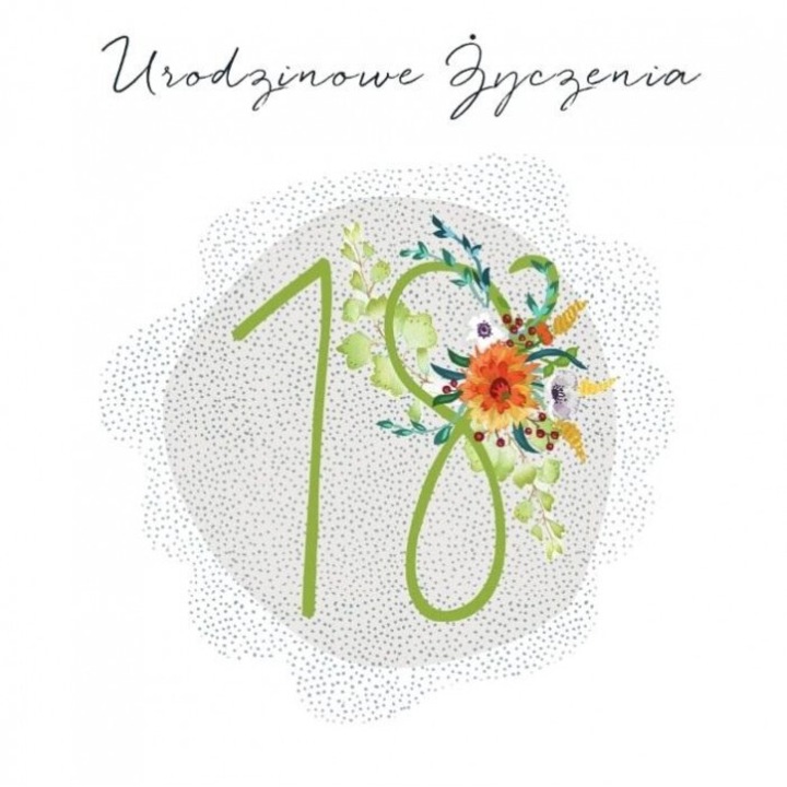 Karnet Swarovski, Clear Creations, Urodziny 18, 163x162mm, fara text, cu envelopa