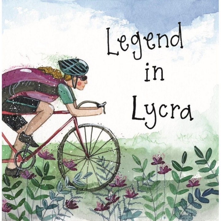 Karnet S474 Rowerzysta, Alex Clark, 171x171 mm, set cu plic alb