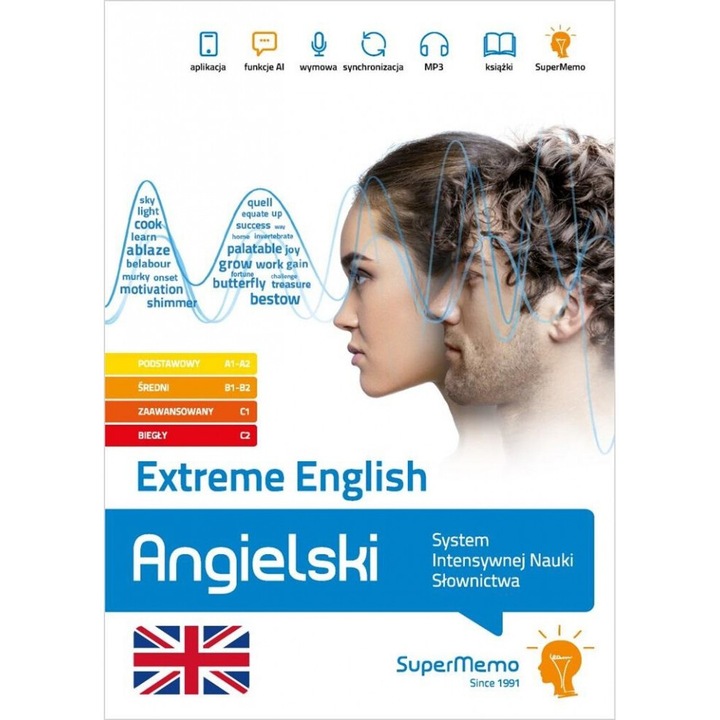 Extreme English A1-A2, B1-B2, C1-C2, SuperMemo World, 218x159 mm, 2024
