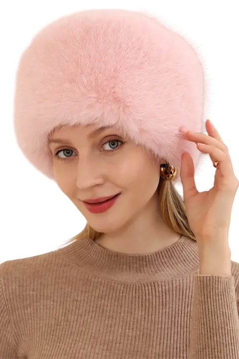 Caciula dama, model calduros si elegant, tematica ready for winter fashion, marime universala, roz, EFAYN