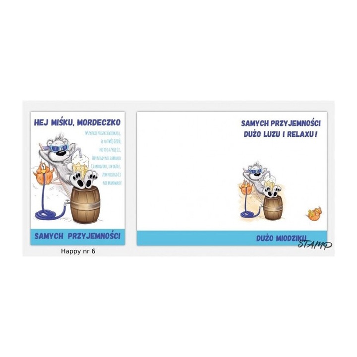 Karnet Happy B6 cu coperta, Stamp, 129x185mm