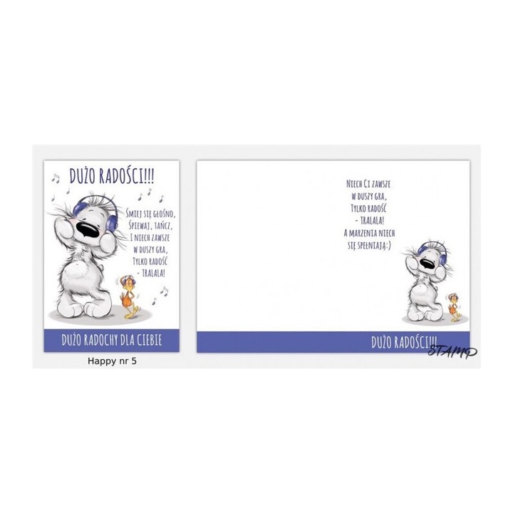 Karnet Happy B6, Stamp, coperta model nr 05, 179x134mm