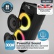 Boxa portabila MAJORITY, 300 W, Bluetooth, USB, microSD, AUX si MIC, cu microfon inclus, 2.0 sound, negru