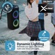 Boxa portabila MAJORITY, 300 W, Bluetooth, USB, microSD, AUX si MIC, cu microfon inclus, 2.0 sound, negru