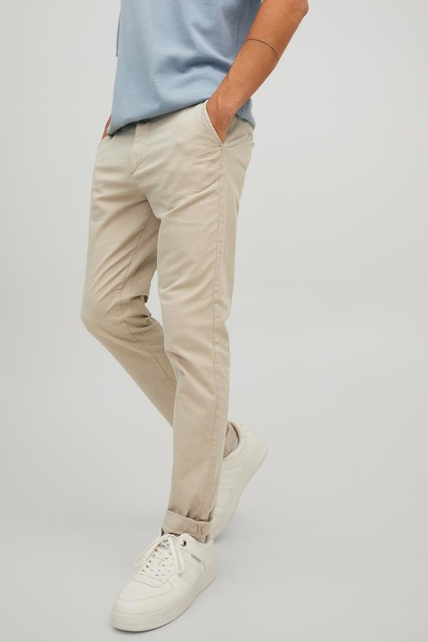 Jack & Jones, Слим панталон чино, Светло бежово