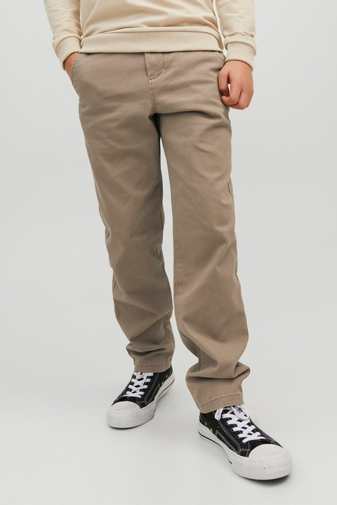 Jack & Jones, Középmagas derekú chino nadrág, Bézs