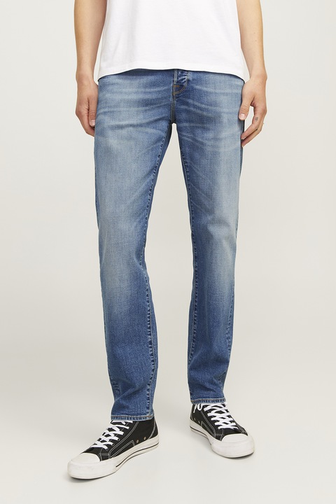 Jack & Jones, Mike 056 lefelé szűkülő farmernadrág, Világoskék, W32-L32
