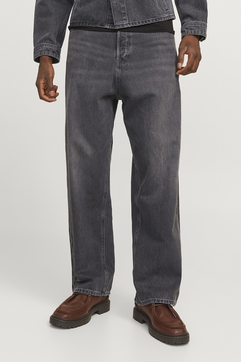 Jack & Jones, Mosott hatású farmernadrág, Sötétszürke