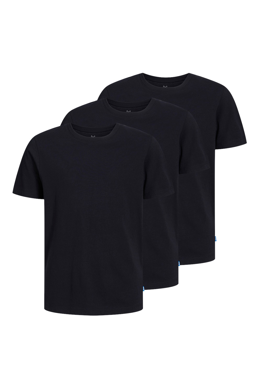 Jack & Jones, Set de tricouri din bumbac organic - 3 piese, Negru, 152 CM