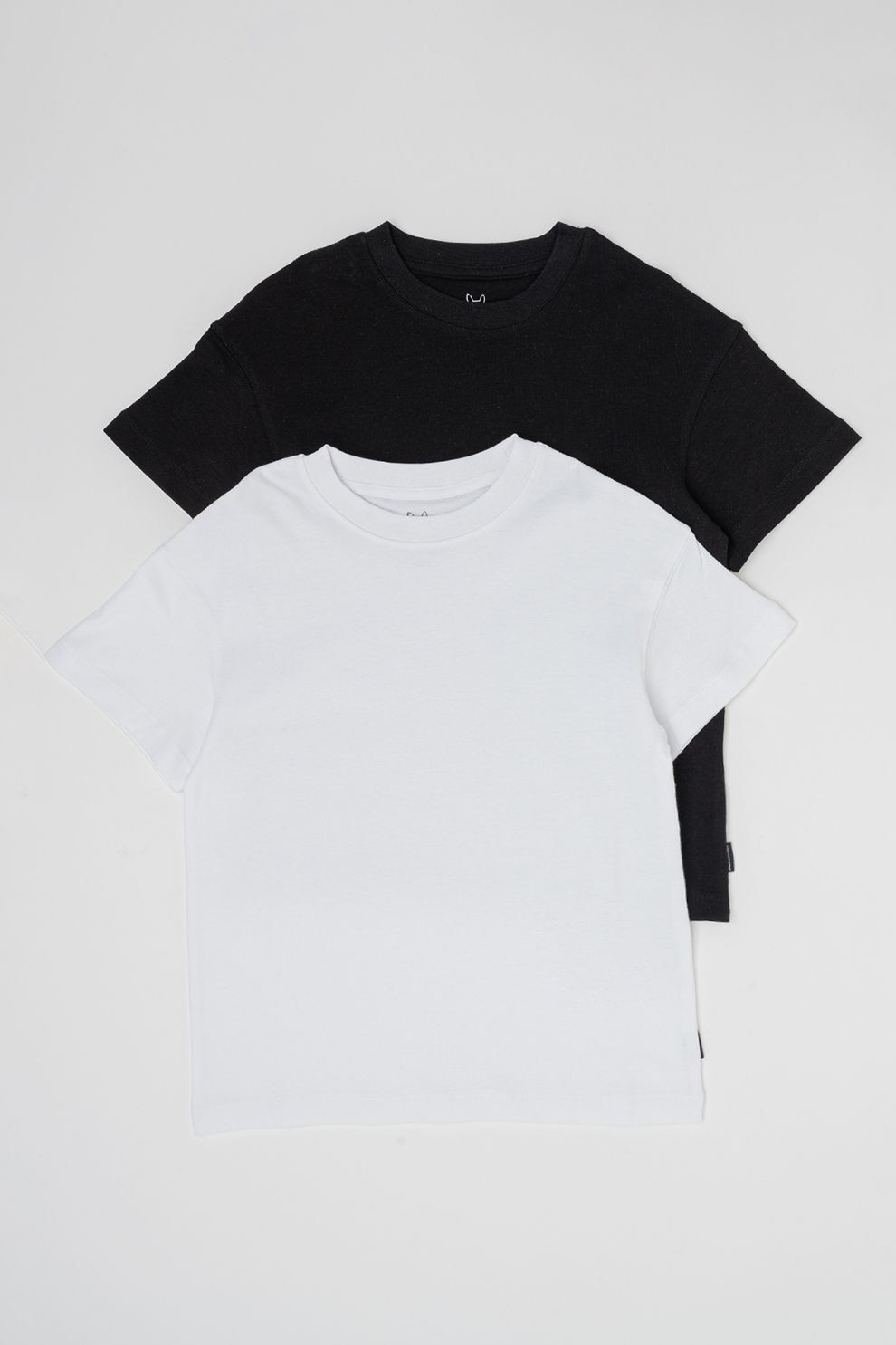 Jack & Jones, Set de tricouri din amestec de bumbac organic - 2 Piese, Alb, Negru, 176 CM