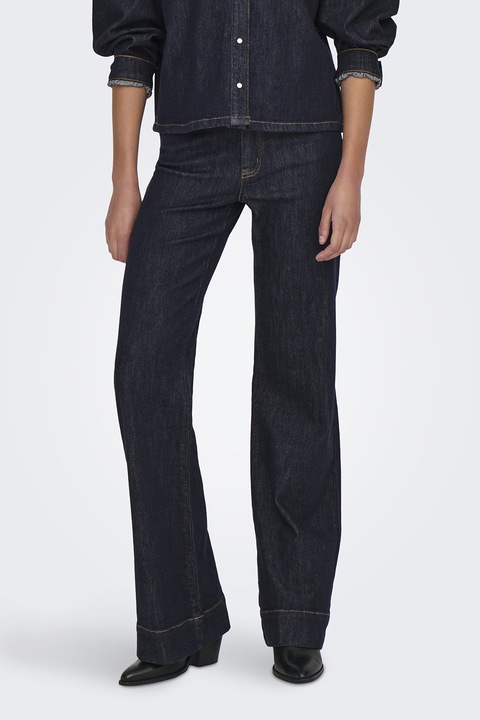 Only, Blugi cu croiala ampla si model 5 buzuare, Albastru ultramarin, W26-L32