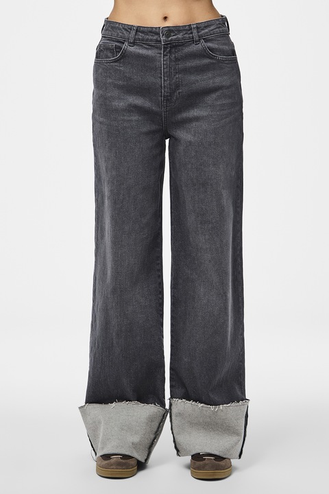 Pieces, Разкроени дънки, Tъмносив, 27