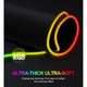 Голяма гумена подложка за мишка, EXCITAT®, RGB LED XL осветление, за игри, първокласна текстилна повърхност, офис, неплъзгаща се, шевове против разкъсване, водоустойчива, захранвана от USB, 300x800x3 мм, черна