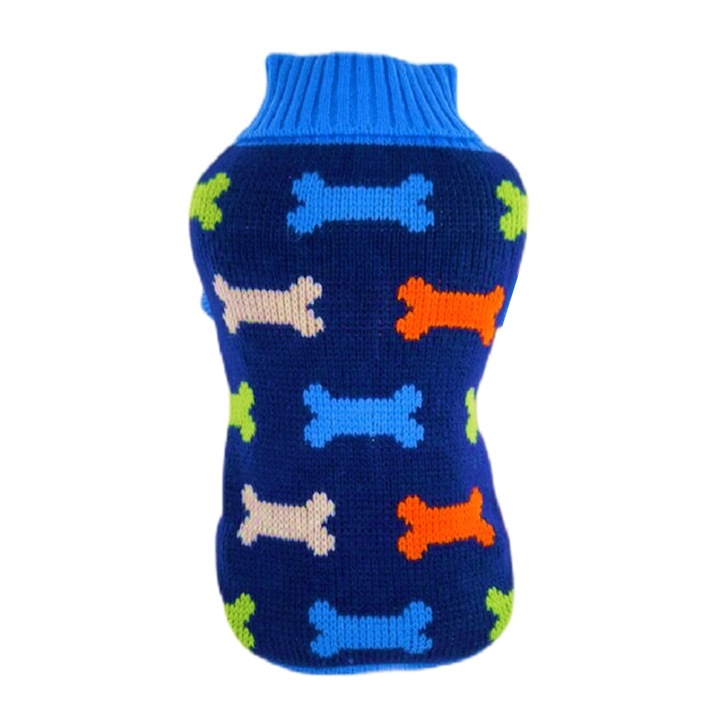 Pulover tricotat pentru caini, Marimea S, P27, Ropet