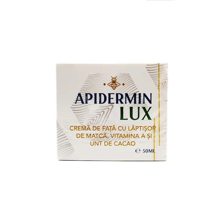 Crema de fata, Apidermin Lux, cu laptisor de matca si unt de cacao, 50 ml