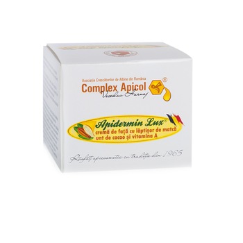 Crema de fata, Apidermin Lux, cu laptisor de matca si unt de cacao Crema de fata, Apidermin Lux, cu laptisor de matca si unt de cacao