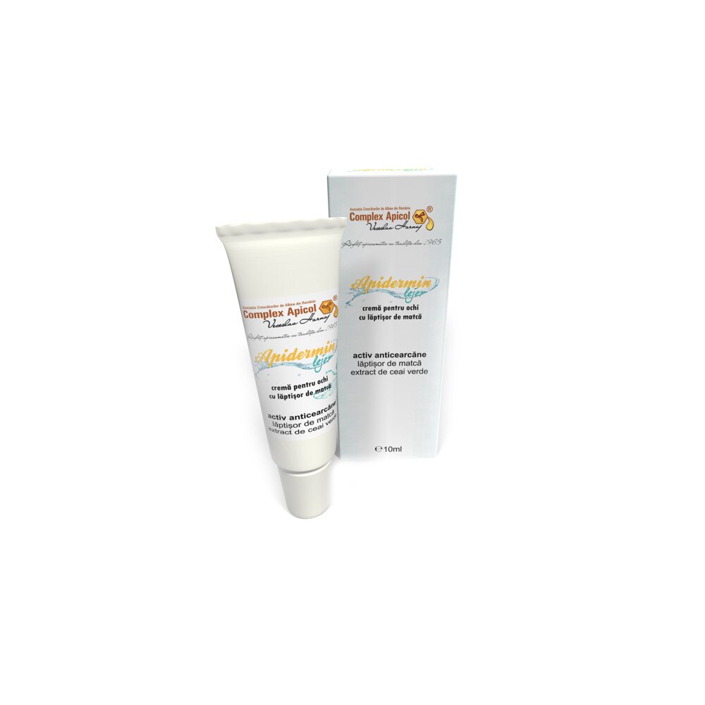 Crema pentru ochi anticearcane, Apidermin Lejer, cu laptisor de matca