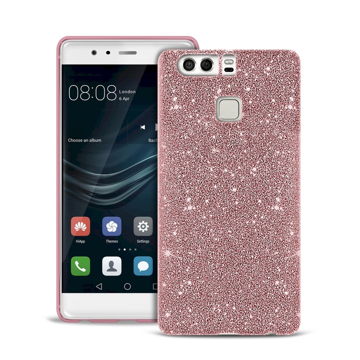 Калъф PURO SHINE, За Huawei P10 Lite, Розово Златист