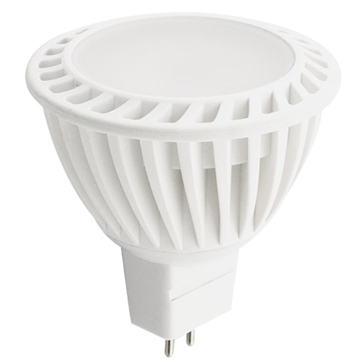 LED луничка димираща Ultralux 4W, MR16, 2700K, 12V AC/DC, топла светлина, SMD2835