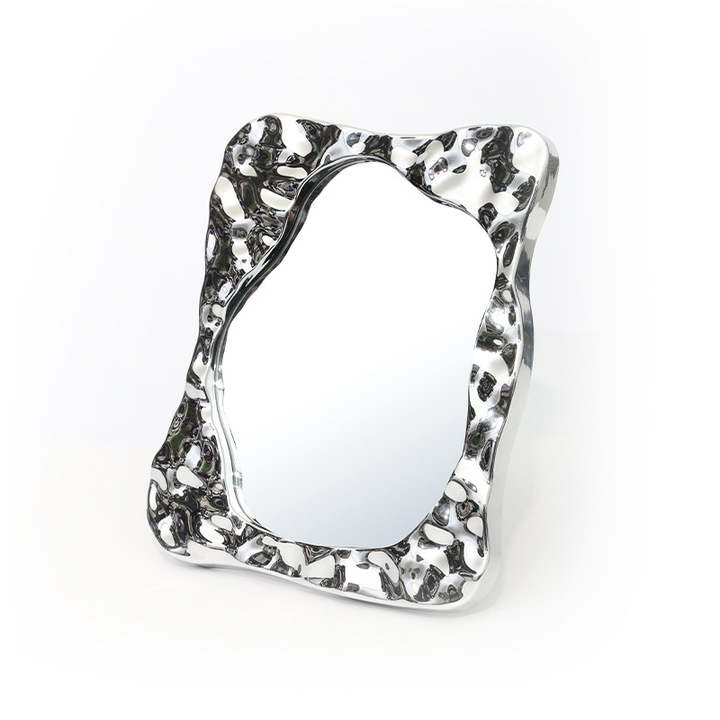 Oglinda cosmetica portabila, design minimalist, dimensiune 21.5x20.5cm