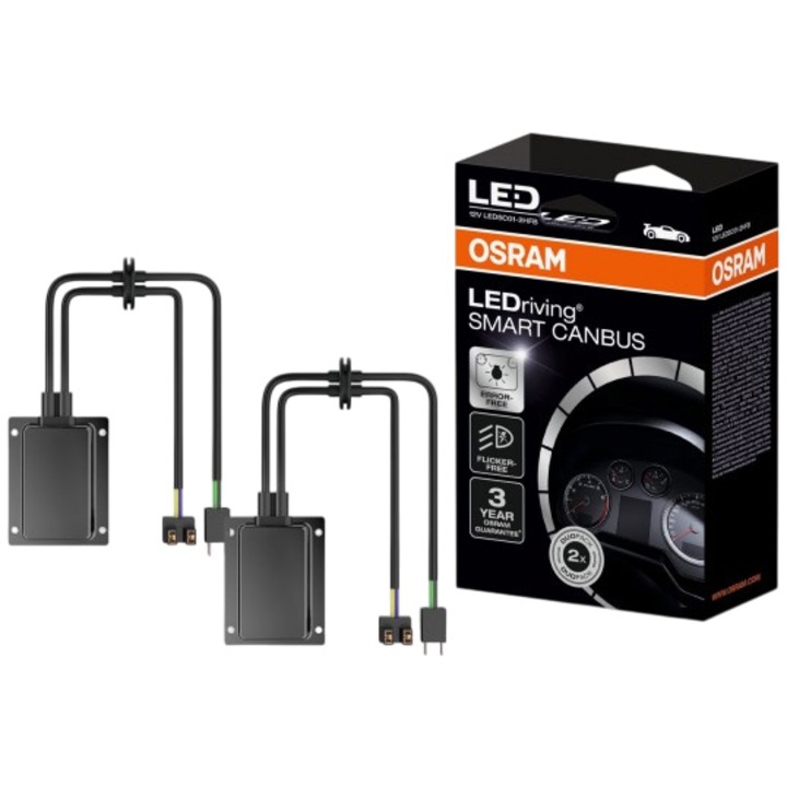 Hibajavító H7 Osram LEDriving® SMART CANBUS LED-ekhez, 12 W LEDSC01, Blister, 2 db