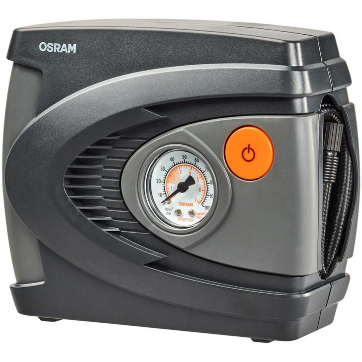 Kit pana, Osram OTSK6ESN , include o sticla de 450 ml de sigilant pentru anvelope si un dispozitiv de umflare anvelope analog premium