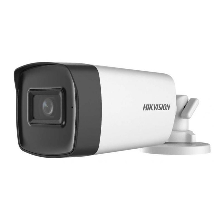 Camera supraveghere Hikvision Turbo HD bullet DS-2CE17H0T-IT3FS 5MP IR 40m 3.6mm audio integrat