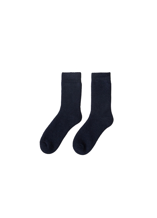 Sosete barbati, navy, lungi, fleece, marime 42-47 EU