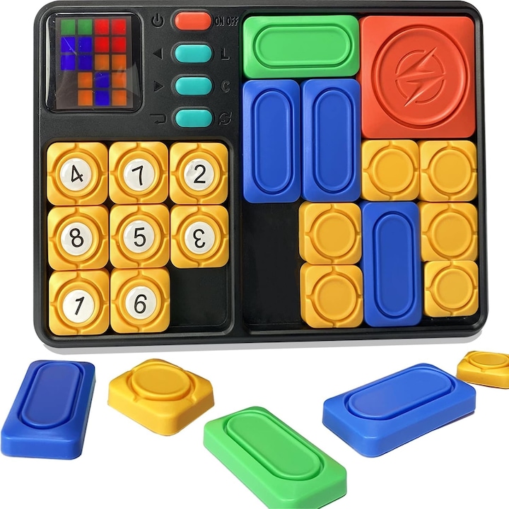 Пъзел игра Super Slide 2в1, HNSMART, 600+ предизвикателства, многоцветна