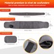 Centura de Masaj Pentru Talie si Spate, Suport Lombar, Functie de Incalzire si Masaj, Reglabila cu 3 Viteze de Masaj, 3 Trepte de Intensitate Pentru Caldura, Relaxeaza Muschii, Usor de Utilizat, 5000 mAh, Destinata Adultilor, Gri