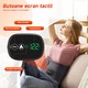 Centura de Masaj Pentru Talie si Spate, Suport Lombar, Functie de Incalzire si Masaj, Reglabila cu 3 Viteze de Masaj, 3 Trepte de Intensitate Pentru Caldura, Relaxeaza Muschii, Usor de Utilizat, 5000 mAh, Destinata Adultilor, Gri