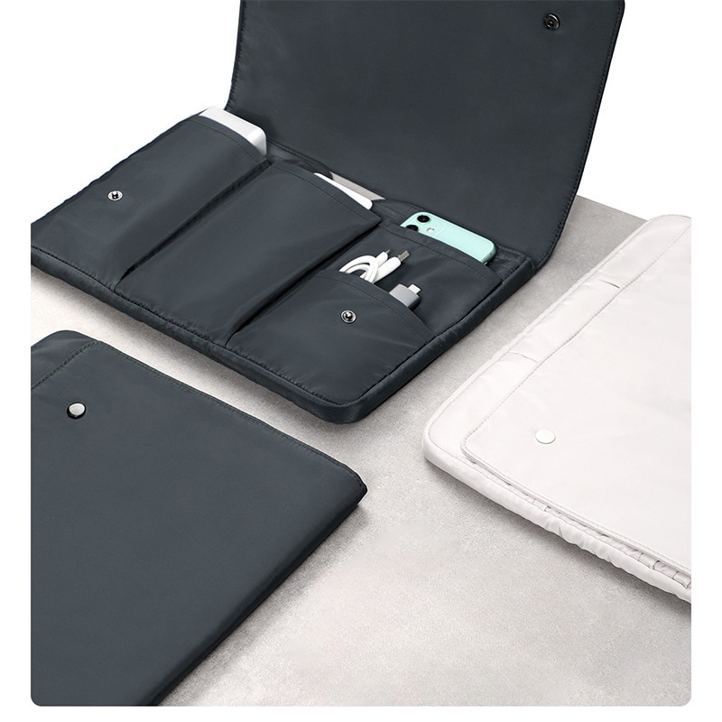 Geanta pentru laptop, 16inch, impermeabila, rezistenta la uzura, rezistenta la socuri, inchidere magnetica, depozitare stiintifica, negru