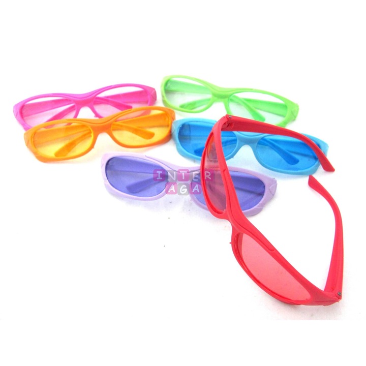 Детски слънчеви очила, многоцветни, пластмасови