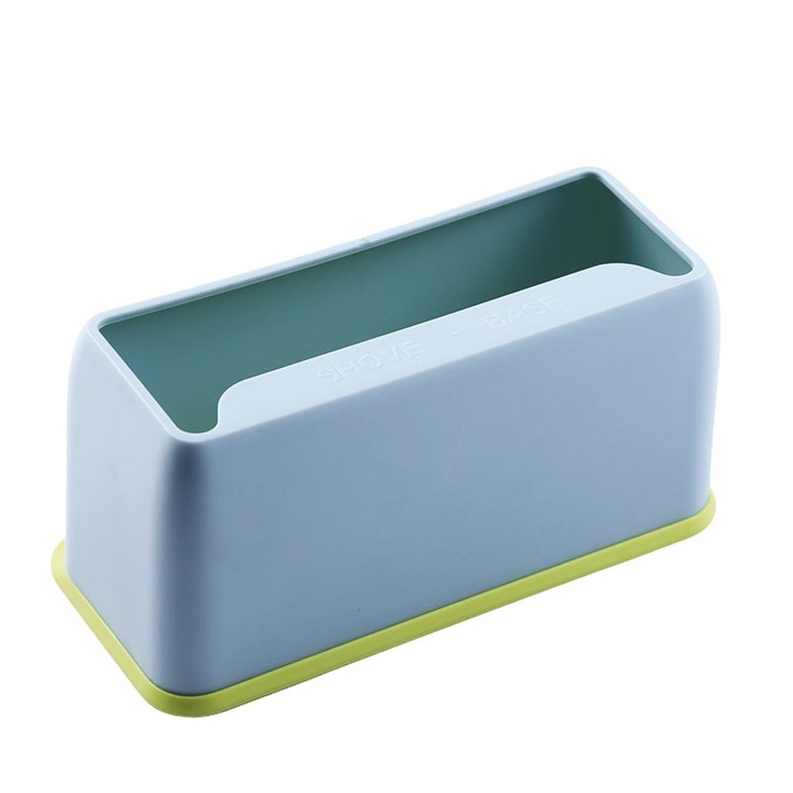 Suport pentru lopata de litiera, recipient de depozitare, design practic, culoare albastra, dimensiuni universale