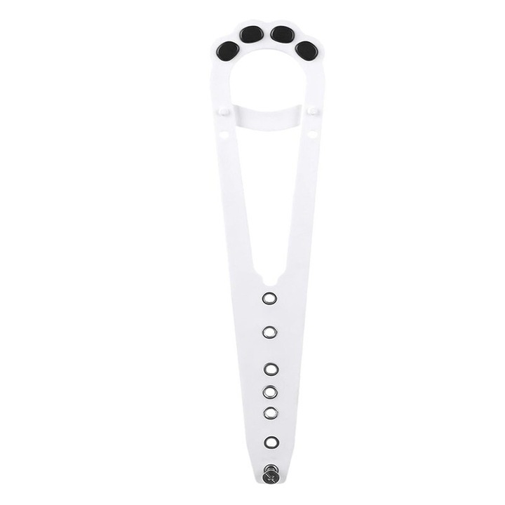 Dispozitiv de blocare pentru usa pisicii, 3.8cm - 20.3cm, alb, set de instalare fara unelte