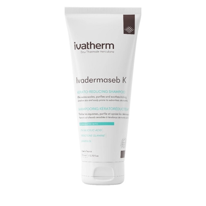 Sampon anti-matreata, Ivadermaseb K, 200 ml, Ivatherm