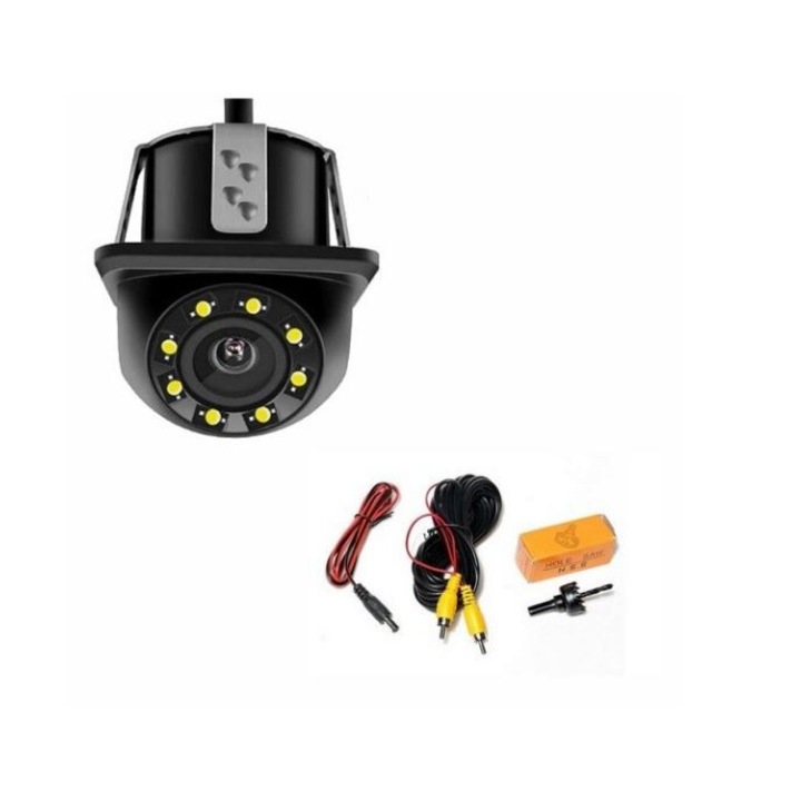 Camera video marsarier, incastrabila fi18mm, 8 LED-uri IR burghiul inclus