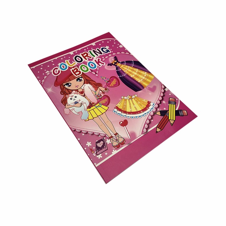 Carte de colorat A4, 48 pagini, D