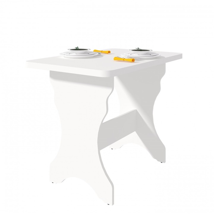 Masa bucatarie KC-2 UK,90x60x73 cm, alb