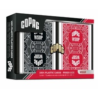 Set carti de joc poker, oficiale World Series of Poker - WSOP, de competitie, 100% plastic, model 2025