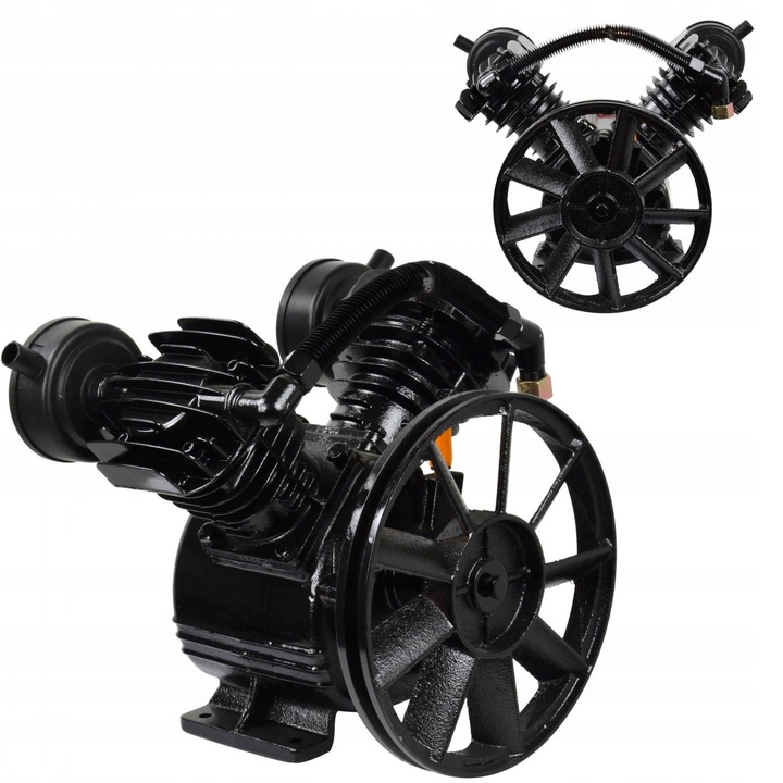 Cap compresor aer cu 2 cilindri pistoane pentru 4kW 860L min (M806821)