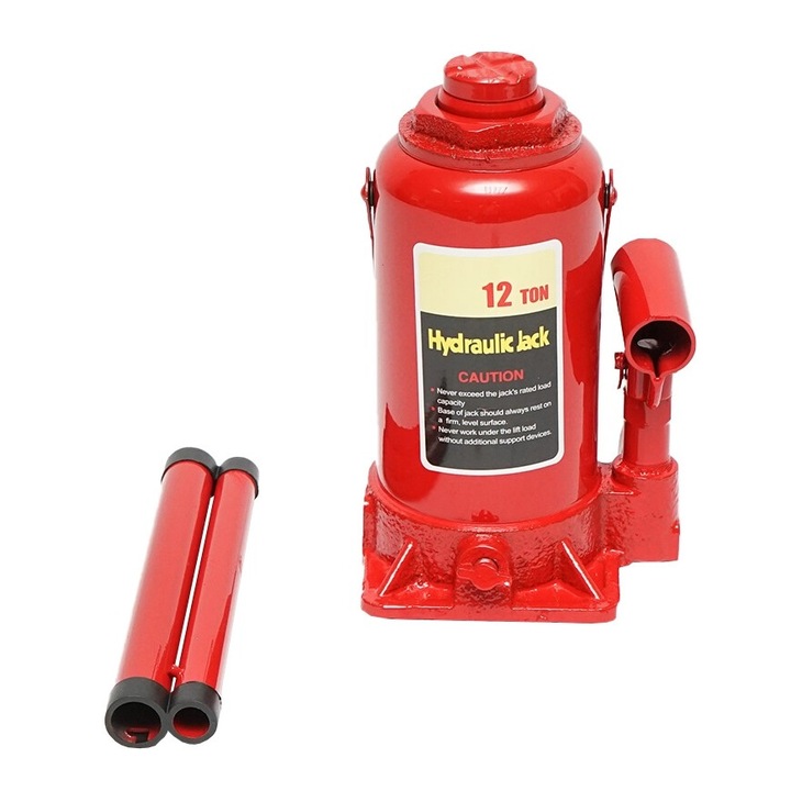 Cric hidraulic tip butelie, capacitate ridicare 12 Tone, 210-365 mm