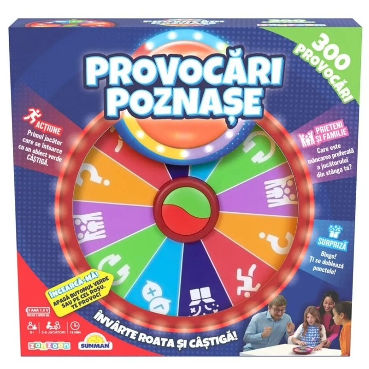 Joc de societate, Zanzoon, Provocari poznase