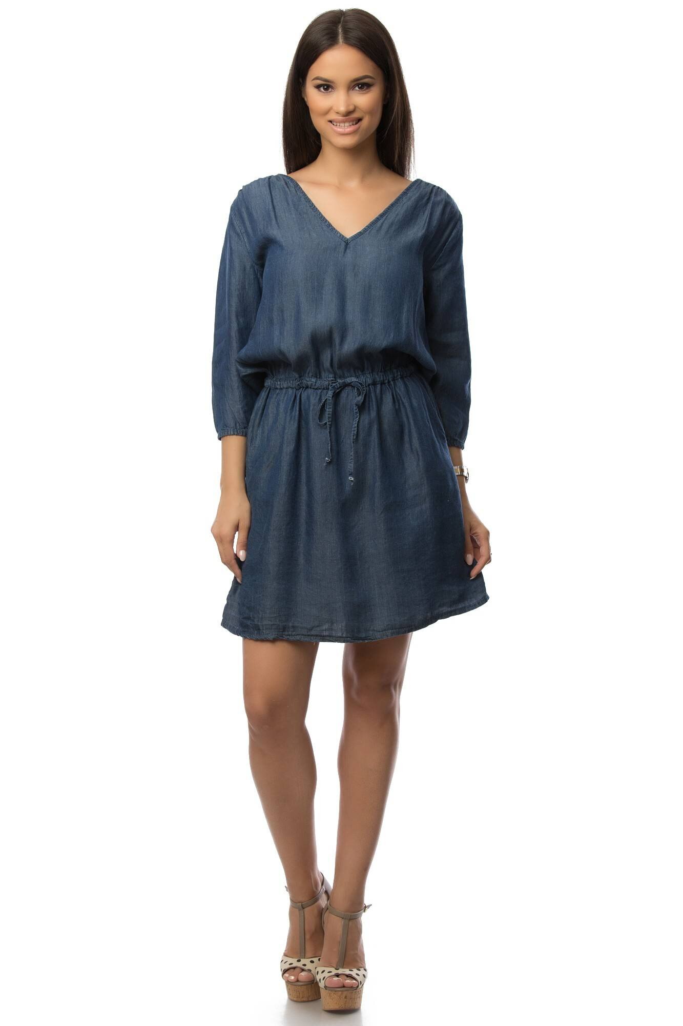 Rochie albastra, ROH , din denim, M